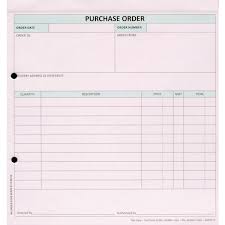 Custom Forms 3 Part Purchase Order White Pink Blue Pack Of 50