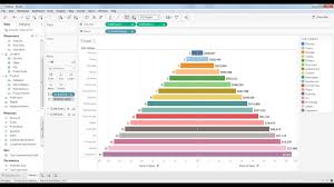 Sample Pyramid Chart In Tableau Desktop