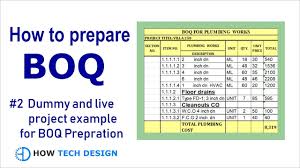 1 ries 8 66 samples item 1 0.00 0.00 0.00 this video is about how to create a boq format using excel, or in another word you can say how to prepare gst automated invoice template. How To Prepare Boq Bill Of Quantity Ii Live Project Examples For Boq Preparation 2 Youtube