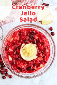 cranberry jello salad thanksgiving