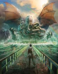 Its going to take more than some crustation to take down the king of the monsters. Stan Winston School Of Character Arts The Call Of Cthulhu Credit Artist Ola Larsson Official Lovecraft Monster Horror Artwork Facebook