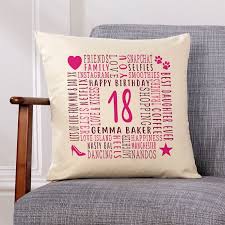 18th birthday gift personalised word