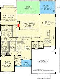 Stylish House Plan With Flex Room On
