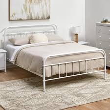 temple webster white bailey metal bed
