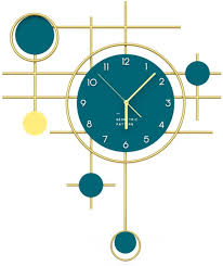 Golden Ornate Metal Wall Clock Wallmantra