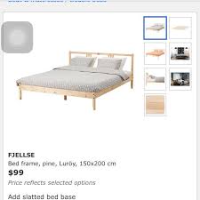ikea fjellse queen size bed frame with