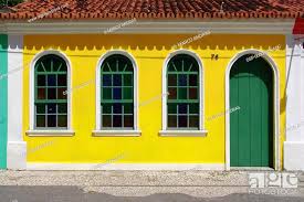 A Yellow House Facade Color At Bahia
