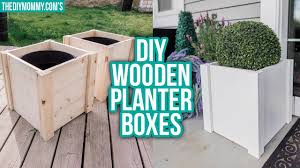 diy wooden planter box outdoor diy