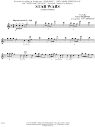 Free piano sheet music for beginners with the melody how great thou art. Star Wars Flute From Star Wars Sheet Music In F Major Download Print Sku Mn0016787