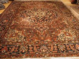 navy bakhtiari antique persian rug