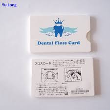 Card Dental Floss With Custom Logo Print For Dentists
