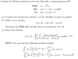 2d Heat Equation On The Unit Disk