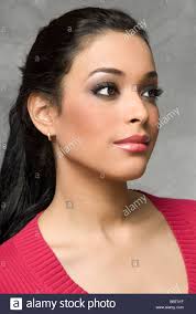 Beauty Shot of exotic Latina woman Stock Photo - Alamy
