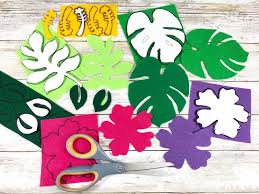 Hawaiian paper flower craft template. Patterns For Making Paper Hibiscus Tropical Paper Flower Diy Kit Template Flower Pattern Flower Stencil Giant Paper Flower Crafting Kit Birthday Decor Aloha Hawaiian Tropical Theme Party Decor Buy Online In