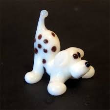 Small Glass Figurine Dalmatian Little