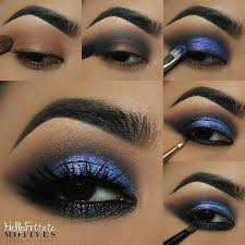 gorgeous midnight blue glitter eye