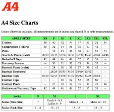 Size Chart A4