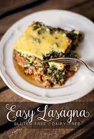 easy lasagna gluten free dairy free