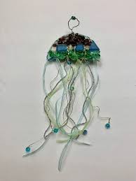 Sea Glass Jellyfish Ornament North