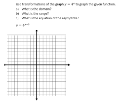 solved use transformations of the graph