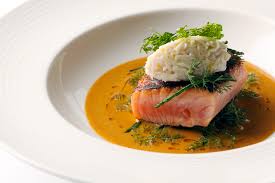sea trout recipe with crab mayonnaise
