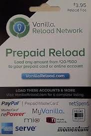 Can i use my momentum visa card for hotel reservations and payment? 200 Prepaid Card By Vanilla Reload Network First Class Mail 521940688