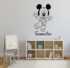 Baby Mickey Mouse Custom Name Wall