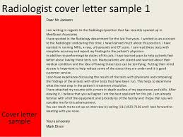 Radiologist Cover Letter