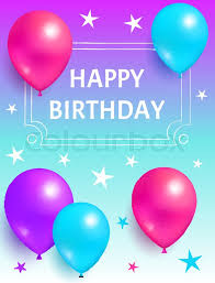 Design happy birthday tweety pics for ecards, add. Happy Birthday Background In Purple Stock Vector Colourbox