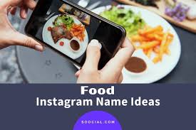 339 food insram name ideas to get