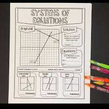 systems of equations notes systems