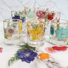 custom flower shot glasses with name