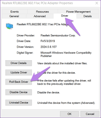 Masuk ke tab driver dan klik opsi update driver yang ada di bawahnya. 13 Cara Terbaik Untuk Memperbaiki Windows 10 Masalah Adaptor Jaringan Hilang