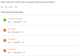 Linear Equation With Only One Solution