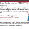 Social Learning Theory and Agressive Behaviour