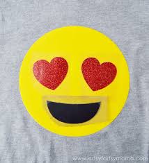 See more ideas about emoji, t shirt, emoji online. Diy Heart Eyes Emoji Shirt Artsy Fartsy Mama