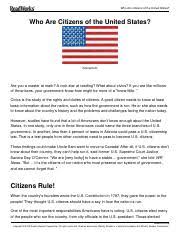 who are citizens of the united states