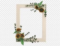 Picture Frames Green Flower Png