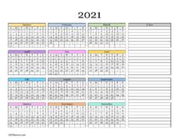 These calendars are designed to be used by people of all walks of life. Free Printable 2021 Yearly Calendar At A Glance 101 Backgrounds