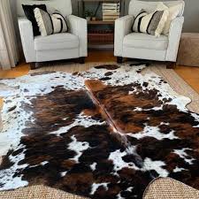 cow hide rugs original hair on leather