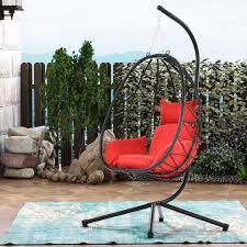 37 4 In Steel Patio Swing With Stand