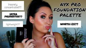 nyx pro foundation palette review you