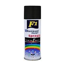black aerosol paint spray for car
