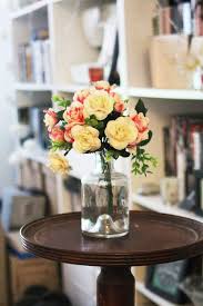 secure artificial flowers in vase