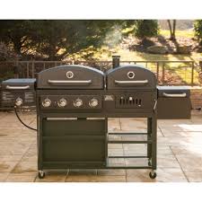 Best charcoal grill smoker combo: Smoke Hollow Pro Series 4 In 1 Gas Charcoal Combo Grill Sam S Club