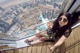 at the top burj khalifa in dubai the