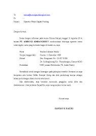 Contoh surat lamaran kerja medan, 24 januari 2011 kepada yth : Doc Contoh Surat Lamaran Kerja Via Email Hanhan S Hakiki Academia Edu