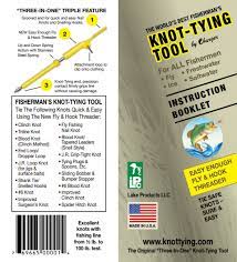 knot tying instruction booklet lake