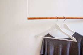Simple Copper Hanging Garment Rack