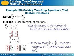 Solving Twostep Multistep Equations